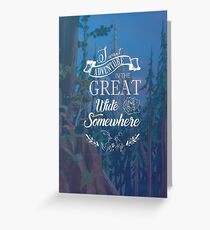 Beauty and The Beast Greeting Card