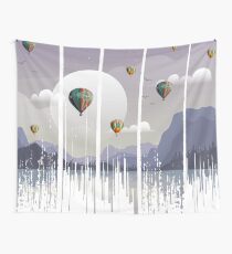 Grunge Dripping Sunset Celebration Wall Tapestry