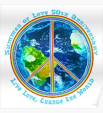 Summer of Love Anniversary Live Love Poster