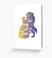 Die Schöne und das Biest - Geschichte so alt wie die Zeit Grußkarte