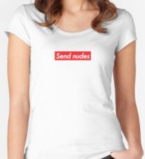 Send Nudes Women's Fitted Scoop T-Shirt
