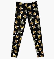 Honey to the Bee (Black) Leggings