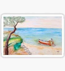 Il pescatore solitario Sticker