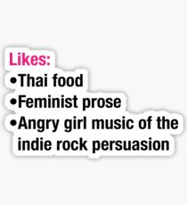 10 things I hate about you quote Sticker