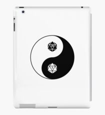 Yin Yang d20 Dungeons and Dragons Dice RPG Tee iPad Case/Skin