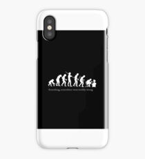 Ironic Evolution iPhone Case