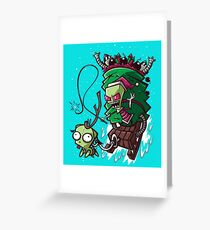 Zim Stole Xmas Greeting Card