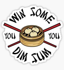You Win Some You Dim Sum // Cute Funny Food Pattern Sticker