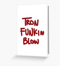 Tarjeta de felicitación Tron Funkin Blow