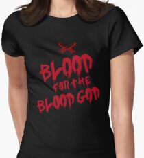 Khorne Chaos God Graffetti - Blood for the Blood God Women's Fitted T-Shirt
