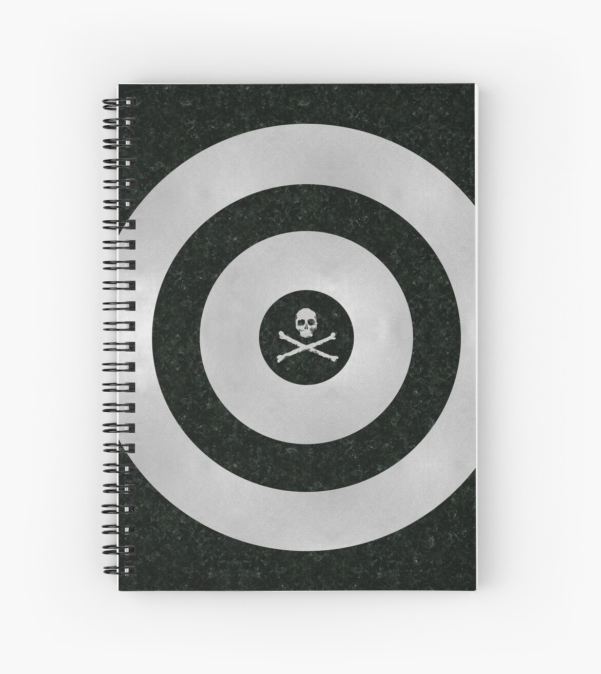 "Silver Target" Spiral Notebooks by FutureRevArt Redbubble