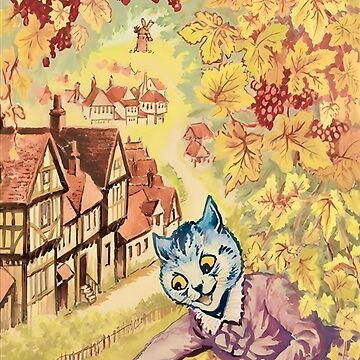 Gathering Grapes on the Balcony by Louis Wain Art Board Print for Sale by  Art Bubble