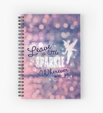 Leave a Little Sparkle Wherever You Go Spiral Notebook