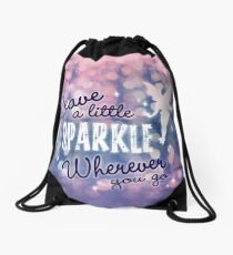 Leave a Little Sparkle Wherever You Go Drawstring Bag