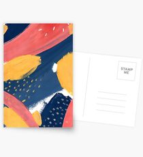Pink/Yellow/Blue Postcards