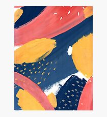 Pink/Yellow/Blue Photographic Print