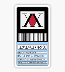 .Hunter License. Sticker