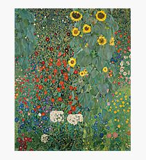 Klimt Flowers Photographic Print