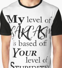 Sarcasm Graphic T-Shirt