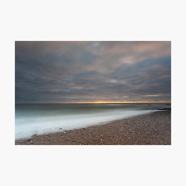 inverbervie beach sunrise Photographic Print
