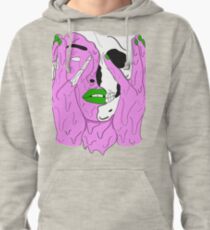 Melting Face (Purple/Green) Pullover Hoodie