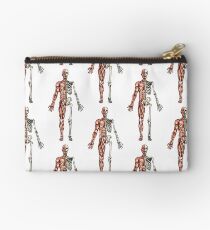 Half Muscle - Half Skeleton Zipper Pouch