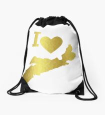 Gold Nova Scotia Drawstring Bag