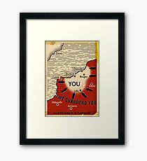 We Surround You Framed Print
