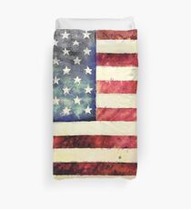 Vintage American Flag Duvet Cover