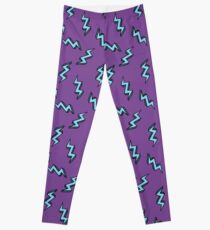 lightning doodle pattern Leggings