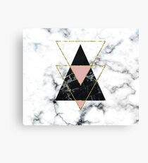Geo glam marble Canvas Print