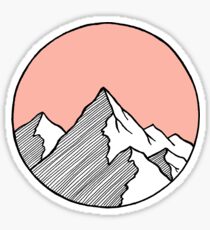 Mountains Sketch Sticker