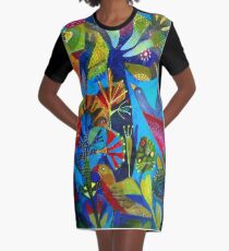 Bright garden. Graphic T-Shirt Dress