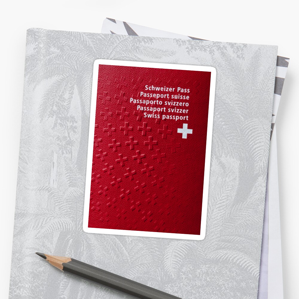 Swiss Passport Sticker By Matsilvan Redbubble 5150