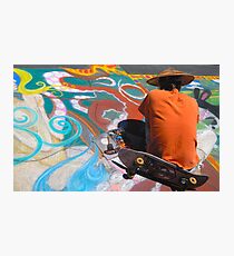 Abstract Skateboarding Photographic Print