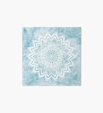 MANDALA SAVANAH LIGHT BLUE Art Board