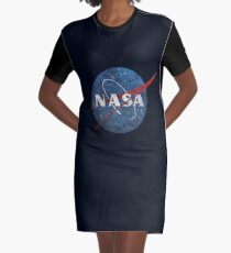 NASA Vintage Emblem Graphic T-Shirt Dress