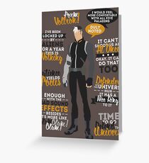 Shiro Quotes Greeting Card