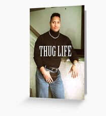 Throwback - Dwayne Johnson Greeting Card