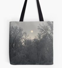 Sun in the fog Tote Bag