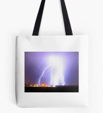 Lightning Strikes Tote Bag