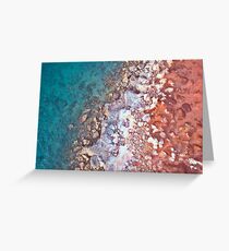 gantheaume rock pattern arrial Greeting Card