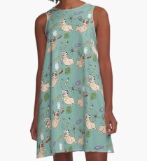 Vestido acampanado Pugs STEM