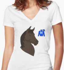 Winx the racehorse Women's Fitted V-Neck T-Shirt