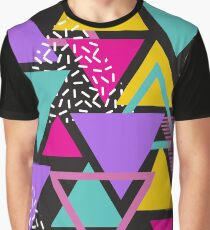 Memphis Triangles Graphic T-Shirt