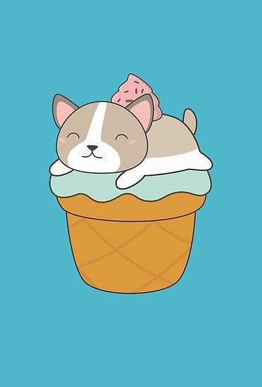 "Cute and kawaii puppy dog " Poster by happinessinatee | Redbubble