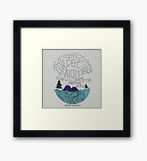 Einstein: Natur Gerahmtes Wandbild