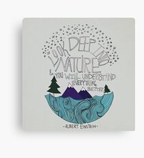 Einstein: Nature Canvas Print
