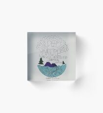 Einstein: Nature Acrylic Block