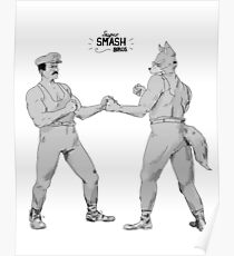 Old Timey Smash Bros Poster
